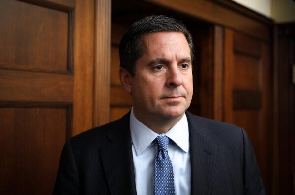 Then-Rep. Devin Nunes (R-Calif.) on Capitol Hill in Washington, on Oct. 28, 2019. (Samira Bouaou/The Epoch Times)