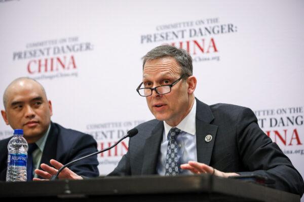 Rep. Scott Perry (R-Pa.) speaks at a panel titled “The Present Danger: China” at the Conservative Political Action Conference (CPAC) in National Harbor, Md., on Feb. 27, 2020. (Samira Bouaou/The Epoch Times)