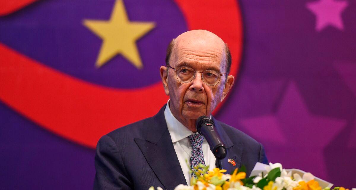 U.S. Secretary of Commerce Wilbur Ross looks on as he speaks during an event organized by the American Chamber of Commerce in Hanoi, Vietnam, on Nov. 8, 2019. (Nhac Nguyen/AFP/Getty Images)