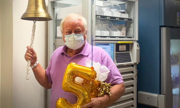 Stage 4 Pancreatic Cancer Survivor Beats 3 Percent Odds, Lives to Ring Victory Bell After 5 Years