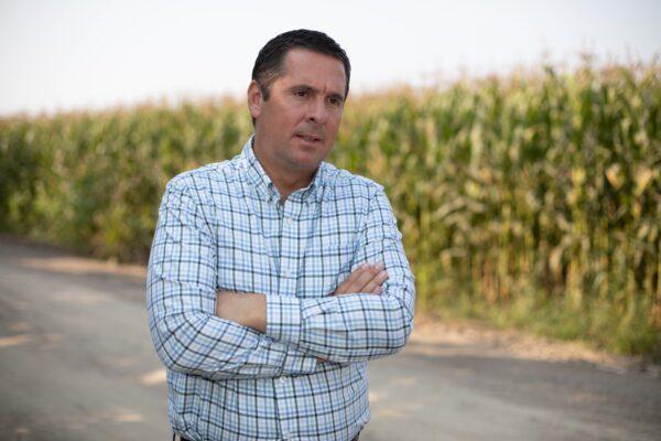 Rep. Devin Nunes (R-Calif.), the ranking Republican member of the House Intelligence Committee, on his family’s farm in the San Joaquin Valley, Calif., on Sept. 2, 2020. (Brendon Fallon/The Epoch Times)