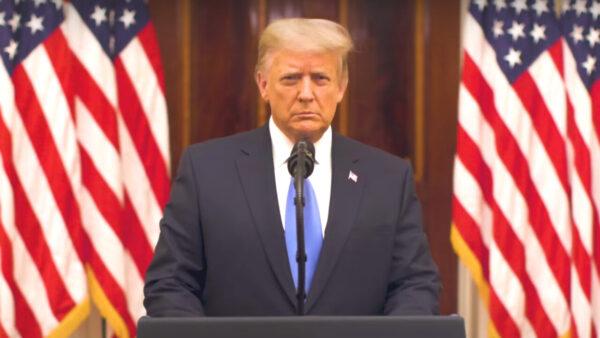President Donald Trump delivers his farewell speech on Jan. 19, 2021. (White House/YouTube)