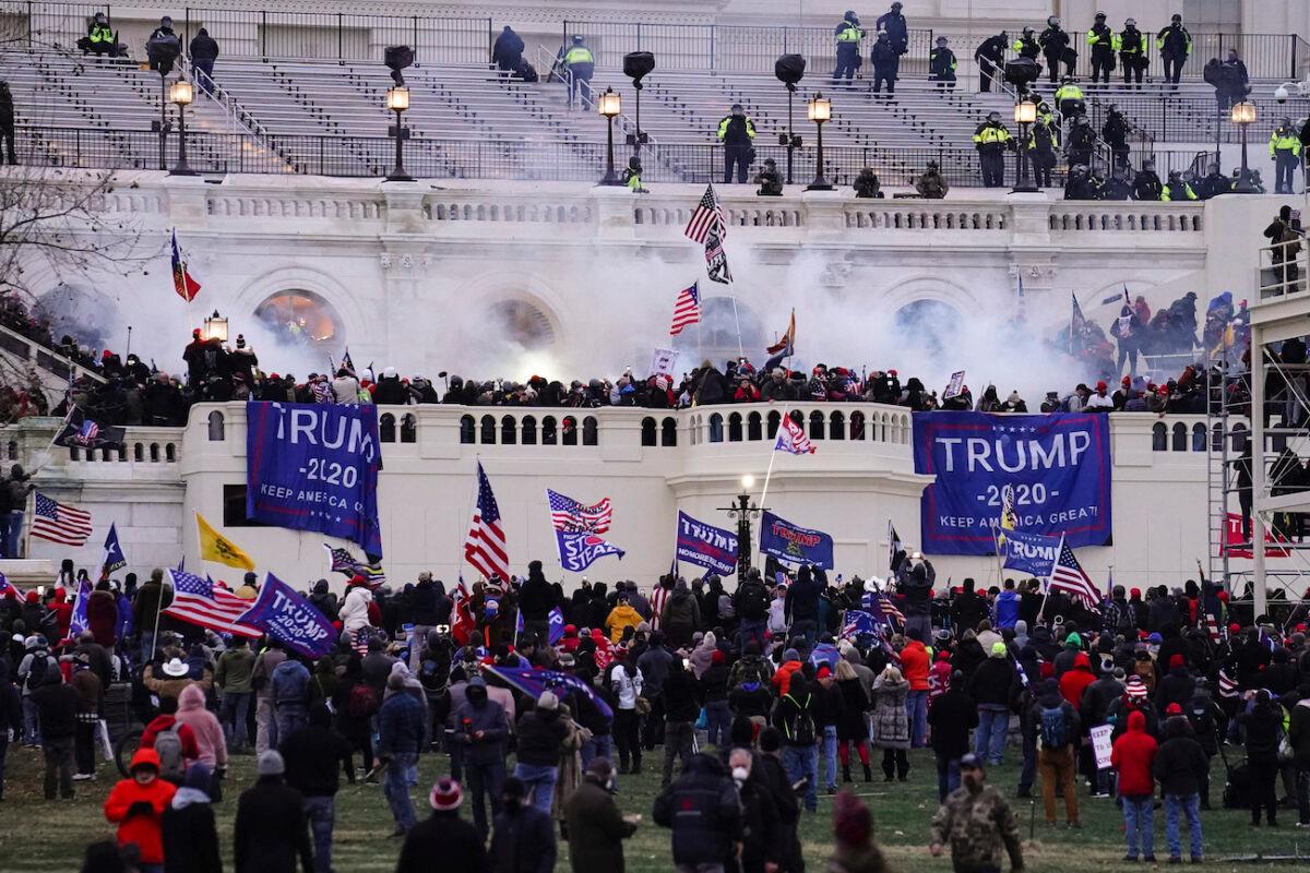 Rioters storm the Capitol in Washington on Jan. 6, 2021. (John Minchillo/AP Photo, File)