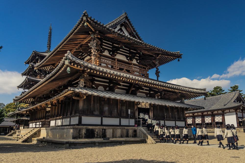 The Golden Hall (Kondo), the main place of worship at Horyuji Temple. (Joshua Hawley/Shutterstock.com)