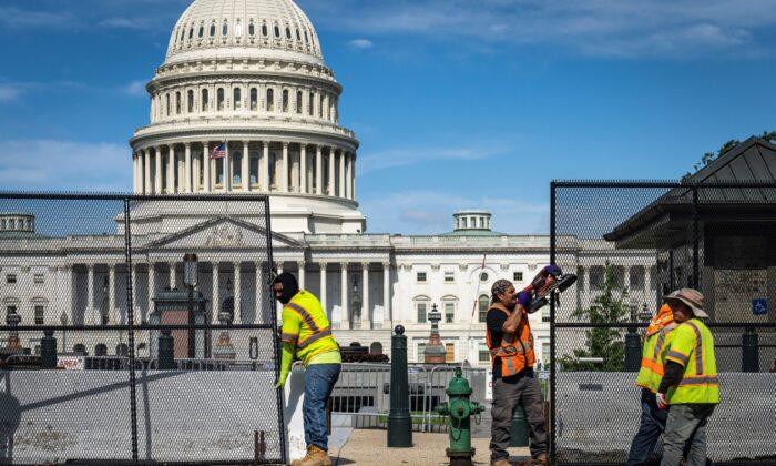 Fencing Around US Capitol Removed 6 Months After Jan. 6 Breach