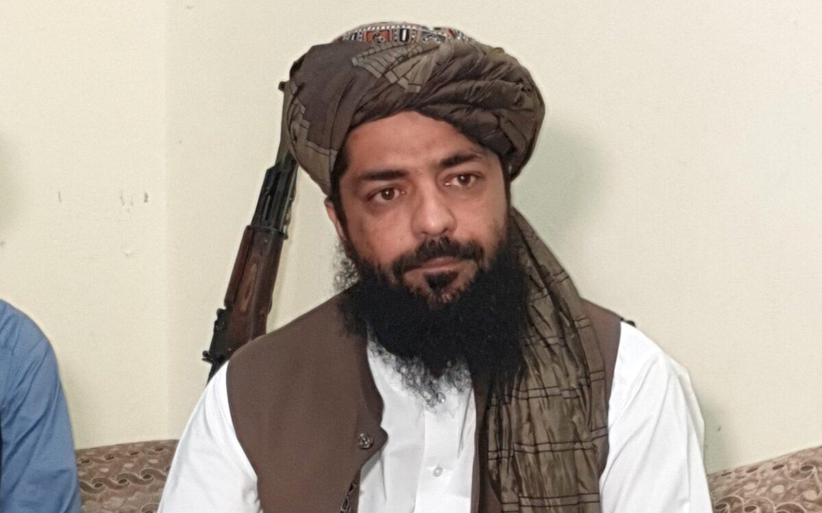 Waheedullah Hashimi, a senior Taliban commander, pauses while speaking with Reuters during an interview at an undisclosed location near Afghanistan-Pakistan border on Aug. 17, 2021. (Stringer/REUTERS)