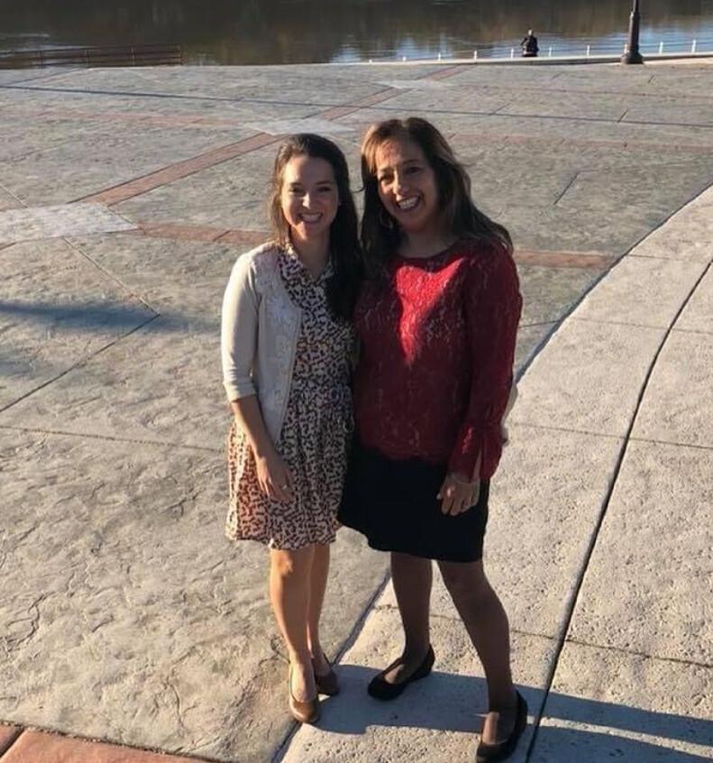 Serennah with her mother, Mona Lisa in front of the Alabama River. (Courtesy of <a href="https://www.youtube.com/channel/UCOwrQk7RgfC-JYnViBnUQMQ">College by Twelve</a>)