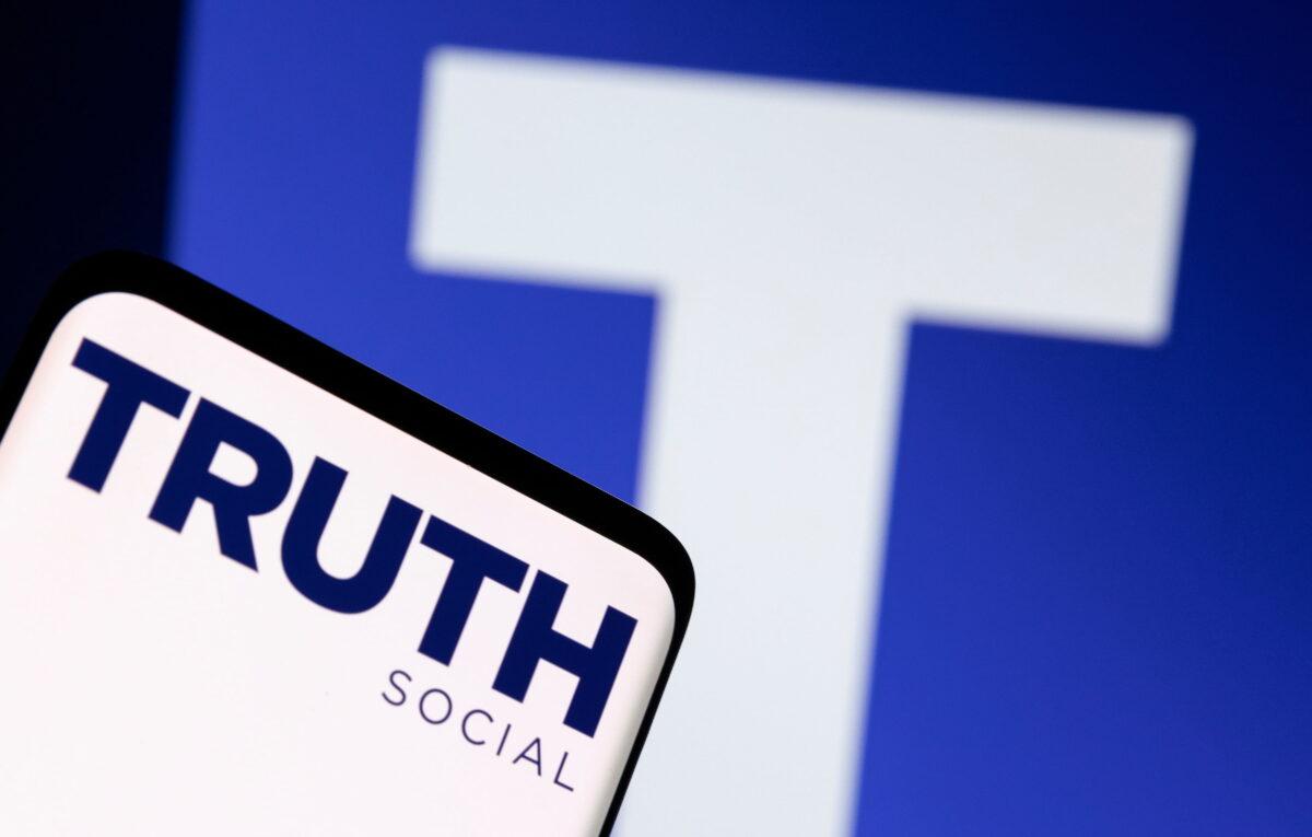 The Truth social network logo taken on Feb. 21, 2022. (Dado Ruvic/Illustration/Reuters)