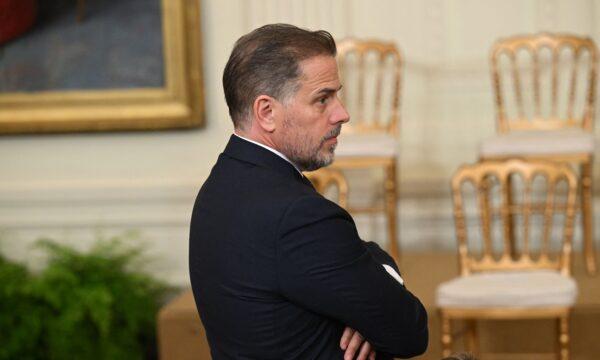 Hunter Biden attends a Presidential Medal of Freedom ceremony honoring 17 recipients, in the East Room of the White House on July 7, 2022. (Saul Loeb/AFP via Getty Images)