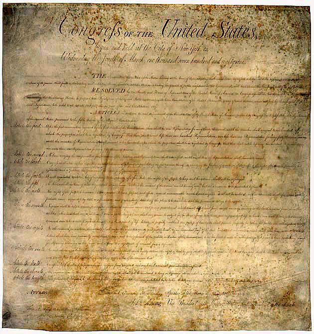 It boggles the mind that the fundamental truths written out hundreds of years ago in the Bill of Rights have been preserved to the present day. (Public Domain)