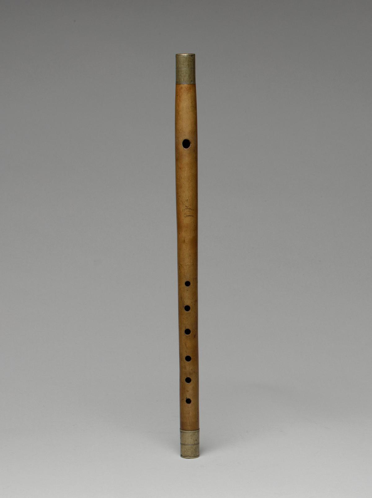 The fife was traditionally used for military purposes. Fife, circa 1780–1790, by Thomas Cahusac. The Metropolitan Museum of Art, New York City. (Public Domain)