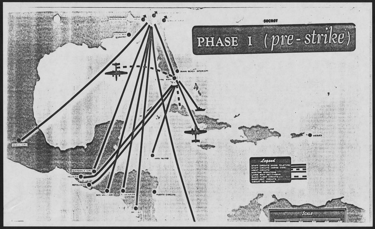A supporting graphic for the Bay of Pigs operation, which was an embarrassment to the United States and then-President John F. Kennedy. (Public Domain)