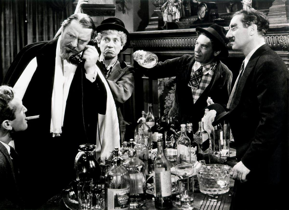 A scene from the 1935 comedy film, “A Night at the Opera.” (MovieStillsDB)